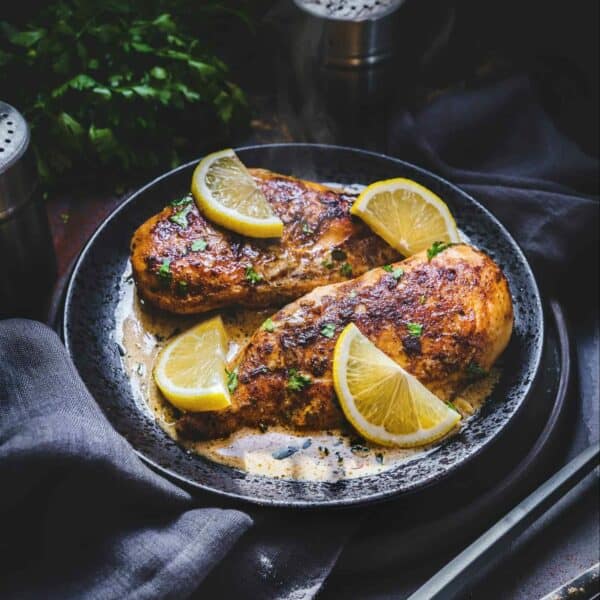 Crispy grill chicken with lemon and, of course, Mamma Sutha spices
